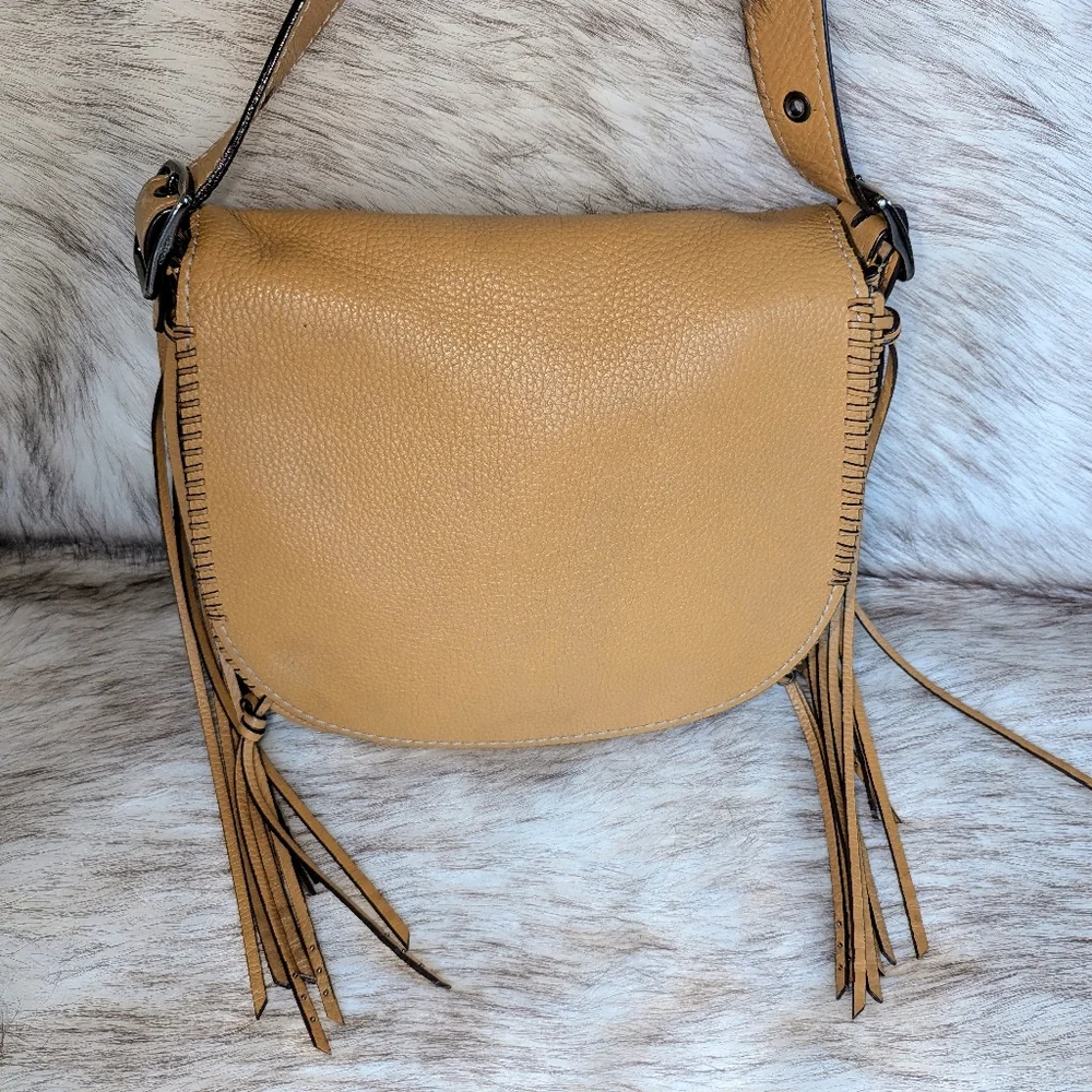 1941 Saddle Bag with Whipstitch and Fringe Details - Picture 2 of 16